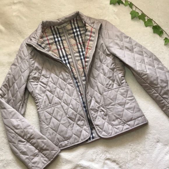 Burberry Jackets & Blazers - Burberry Diamond Quilted Zip Up Jacket